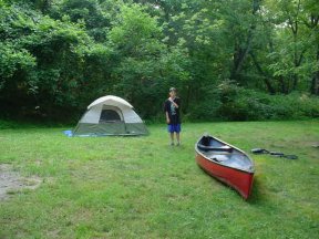 Camp, camping picture - Devils Alley on the C&O Canal